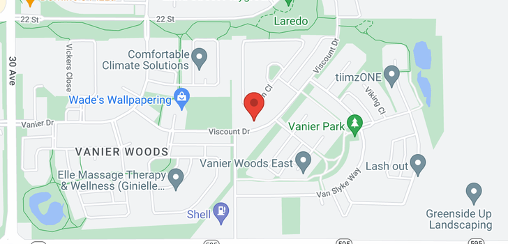 map of 134 Viscount  Drive